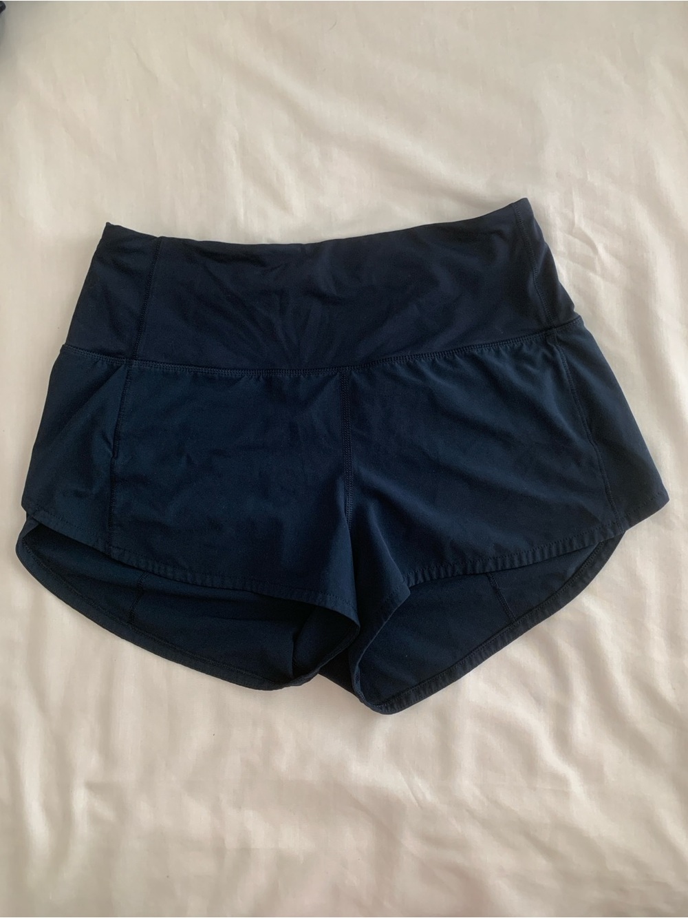 EUC Lululemon Blue Athletic Running Shorts  Approx. XS / Size Dot Missing